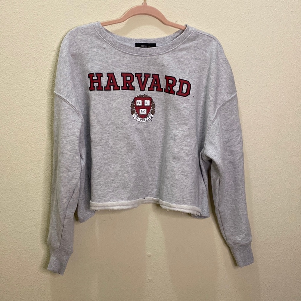 Harvard cropped sweater!
